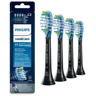 Philips Sonicare HX9045/88 Electric Toothbrush Replacement C3 Premium Control Black 4 pcs