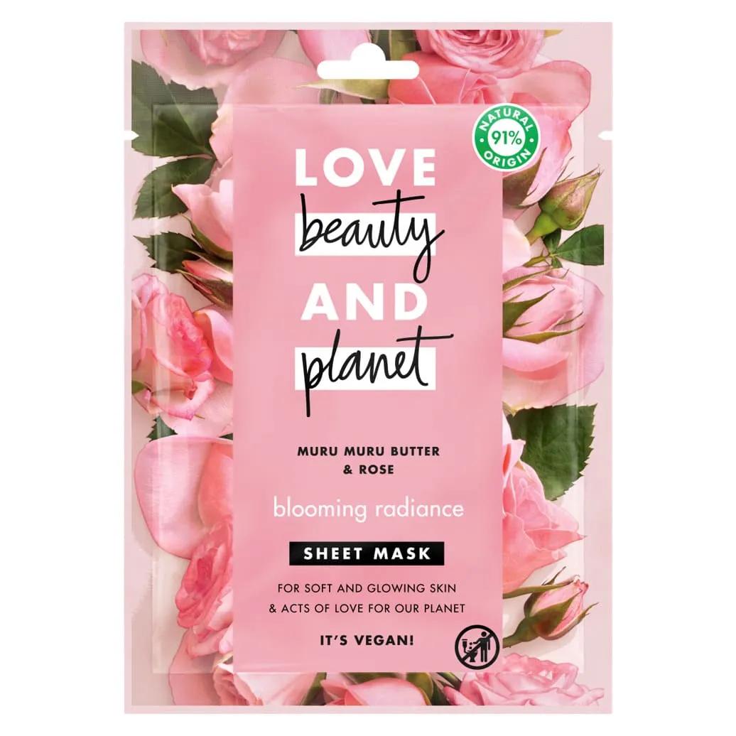 Love Beauty and Planet Burro di Murumuru e Fiore di Rosa Maschera Viso 1 Pezzo