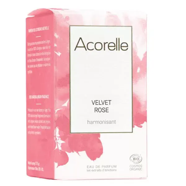 Acorelle Eau de Parfum Velvet Rose Harmonisant Bio 50ml