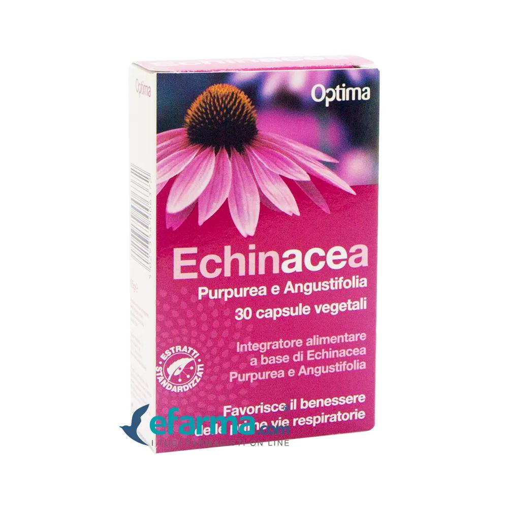 Optima Echinacea Integratore Benessere Vie Respiratorie 30 Capsule Vegetali