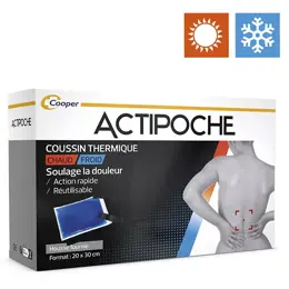 Actipoche Coussin Thermique Contractures Musculaires Grand Modèle Gel