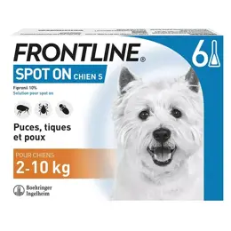 Frontline Spot On Chien S 6 pipettes