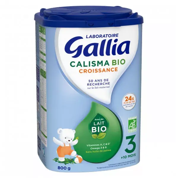 Gallia Calisma Bio Croissance 3ème Âge 800g