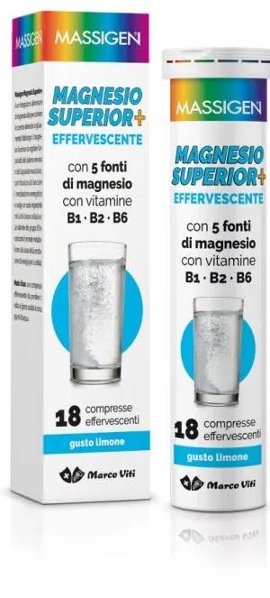 Massigen Magnesio Superior+ Effervescente Integratore 18 Compresse