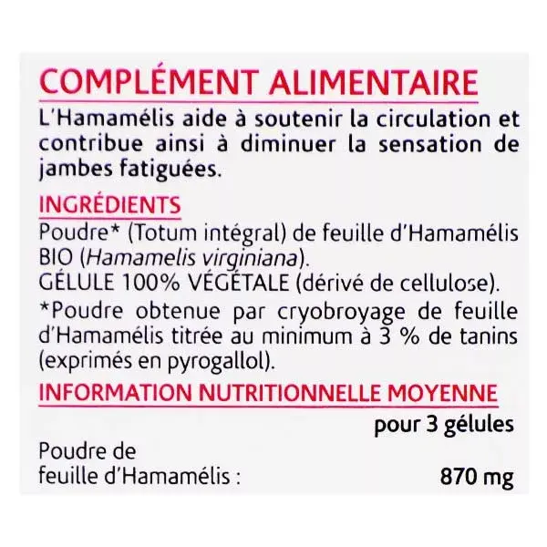 Arkopharma Arkogélules Hamamélis Bio 45 comprimidos
