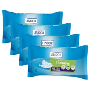 Lindor Toalhetes 4x40 unidades