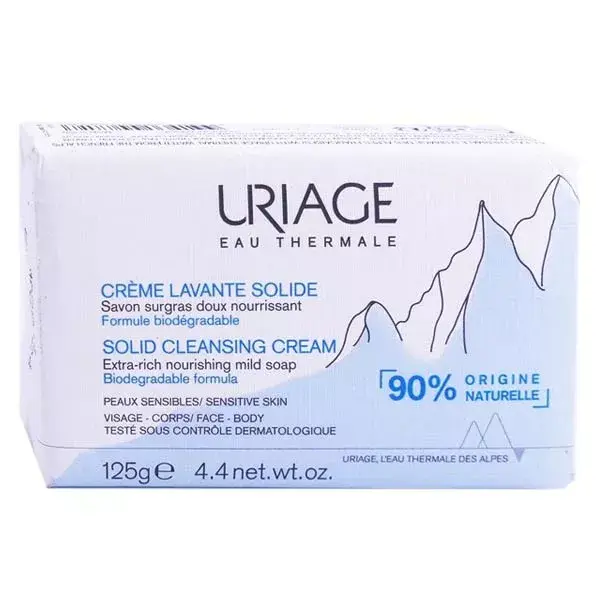 Uriage Crème Lavante et Nourissante Solide Visage Corps 125g