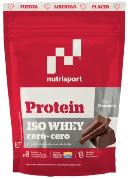 NutriSport Iso Whey Zero.Zero Chocolat 450 gr