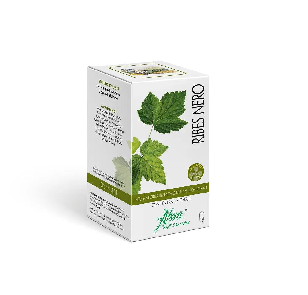 Aboca Ribes Nero Concentrato Totale Integratore Drenante 50 Opercoli