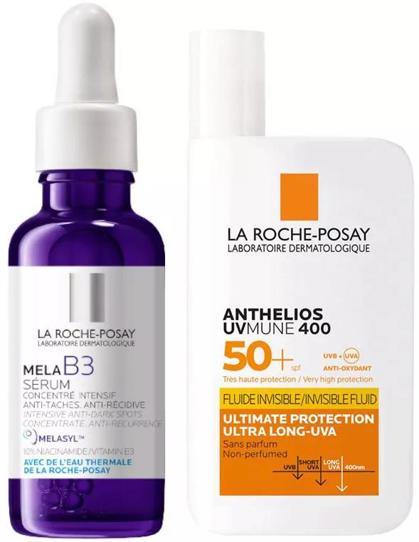 Sérum Mela B3 La Roche Posay 30 ml + Anthelios UV-MUNE 400 Fluide Invisible SPF50+ 50 ml