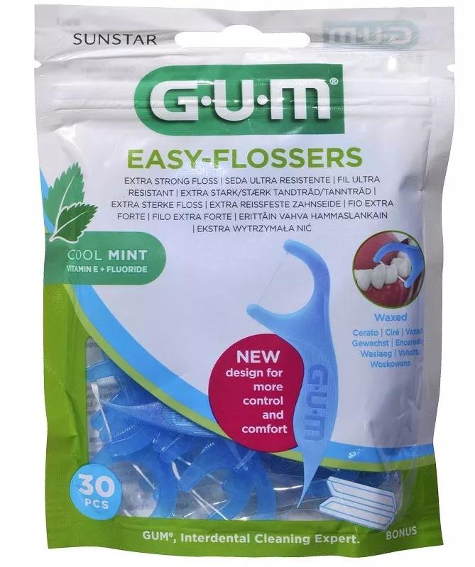 Gum Fio de dentes Easy Flossers 30 Uds