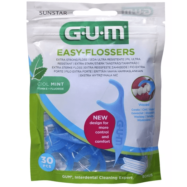 Gum Zahnseide Easy Flossers 30 Einheiten