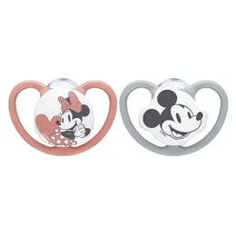 Nuk Sucette Space Silicone +6m Minnie Lot de 2