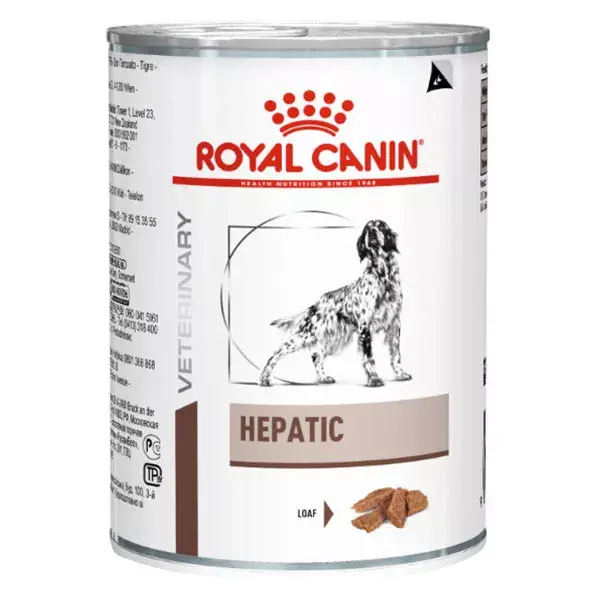 Royal Canin Veterinary Diet Cane Hepatic Alimento Umido 410g