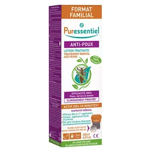 Lozione antipidocchi Puressentiel 200 ml + pettine