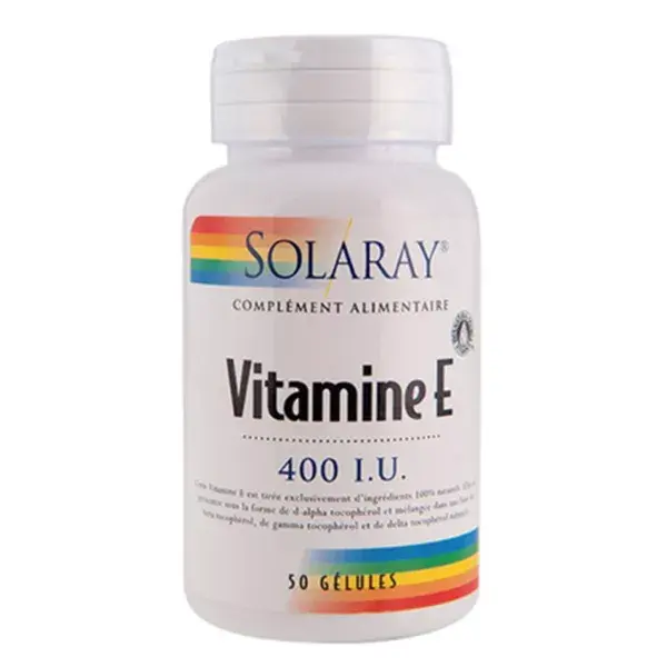 Solaray Vitamin E 400UI 268mg Softgels x 50 