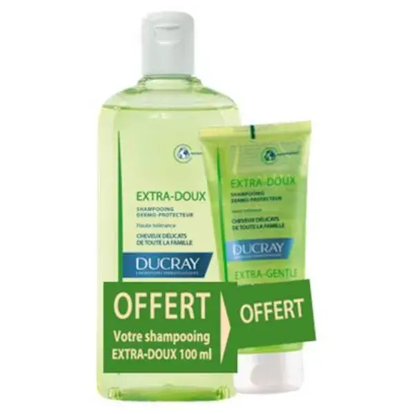 Ducray Extra Doux Shampoo Extra Delicato 400ml + 100ml Offerto