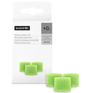 Suavinex Recambio Esponjas Desechables para Aspirador Nasal +0m 12 uds