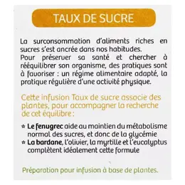 Vitavea - BioNutrisanté - Infusion Taux de sucres - 20 sachets