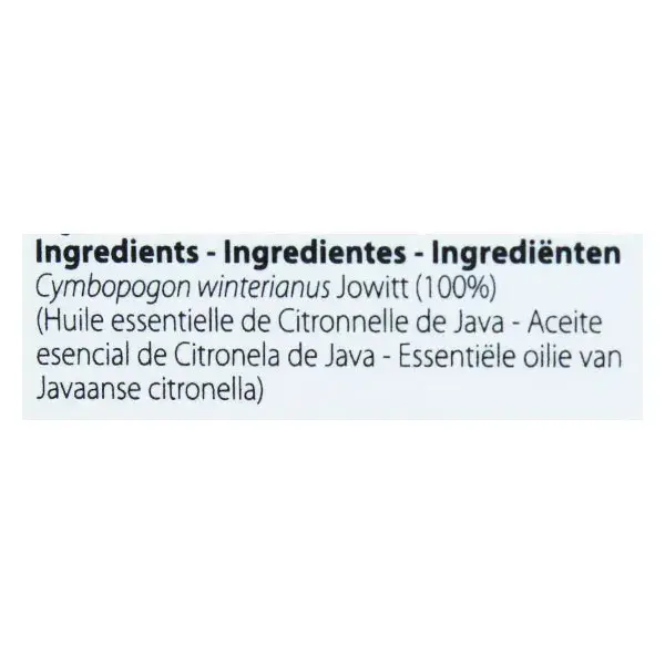 Pranarom Huile Essentielle Citronnelle de Java 10ml
