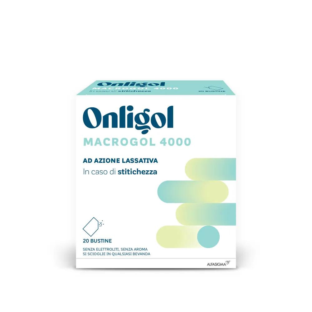 Onligol Macrogol 4000 Integratore Lassativo 20 Bustine