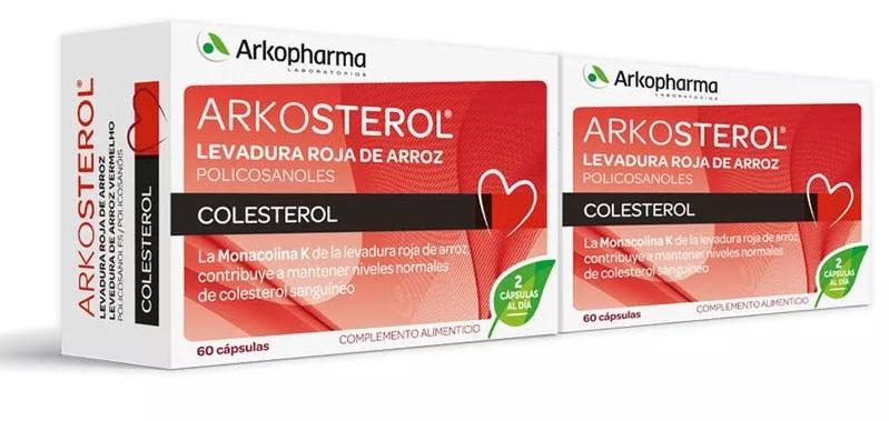 Arkopharma Arkosterol Levure de Riz Rouge Lot de 2x60 Gélules