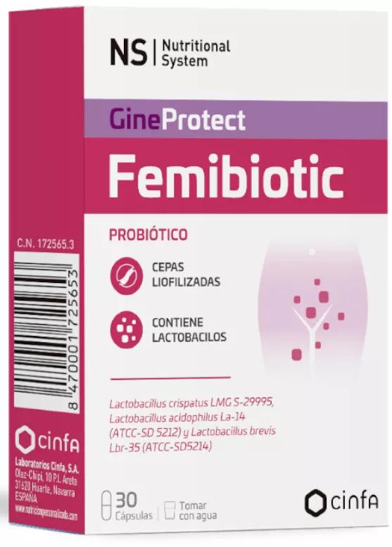 NS Gineprotect Femibiotic 30 Cápsulas