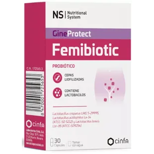 NS Gineprotect Femibiotic 30 Cápsulas