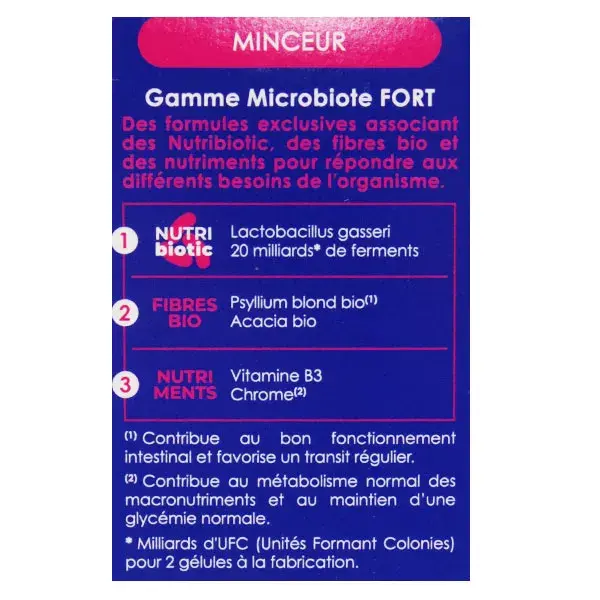 Nutrigée Microbiot Fort Minceur 60 gélules