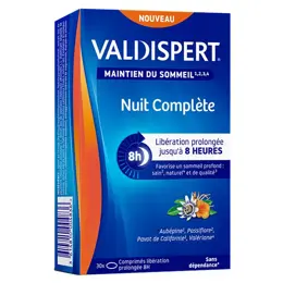 VALDISPERT Nuit Complète Maintien du Sommeil 30 comprimés