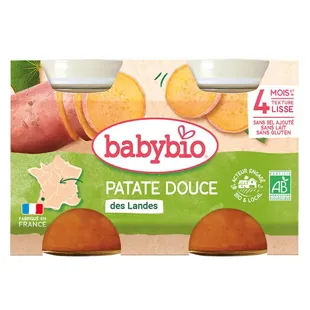 Babybio Mes Légumes Pots Patata Dolce dai 4 mesi 2 x 130g