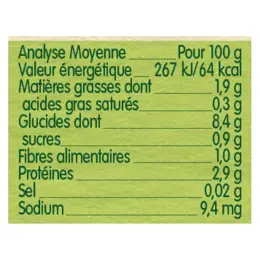 Blédina Les Récoltes Bio Pot Purée de Courgettes Poulet Fermier Thym +6m 2 x 200g