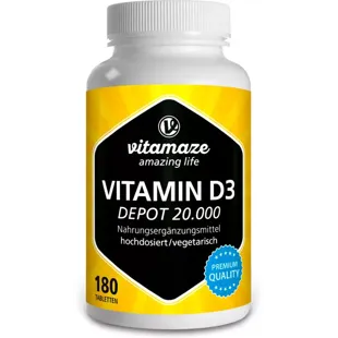 Vitamaze Vitamin D3 20000 IU Depot 180 Tablets