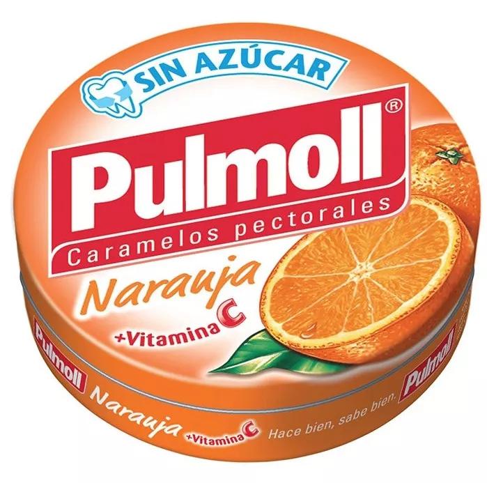 Pulmoll Orange Sans Sucre + Vitamine C 45 Grammes