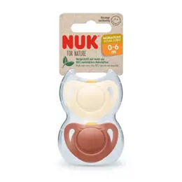 Nuk Sucette For Nature 0-6 mois Terracota 2 Unités