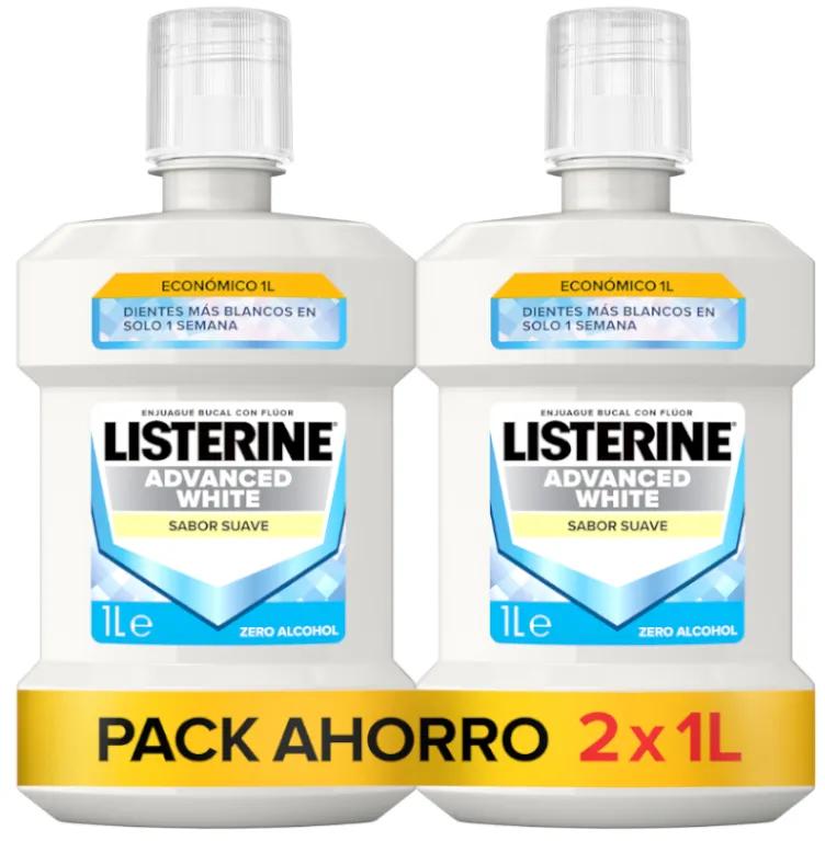 Listerine Advanced White Collutorio sbiancante 2x1 litro