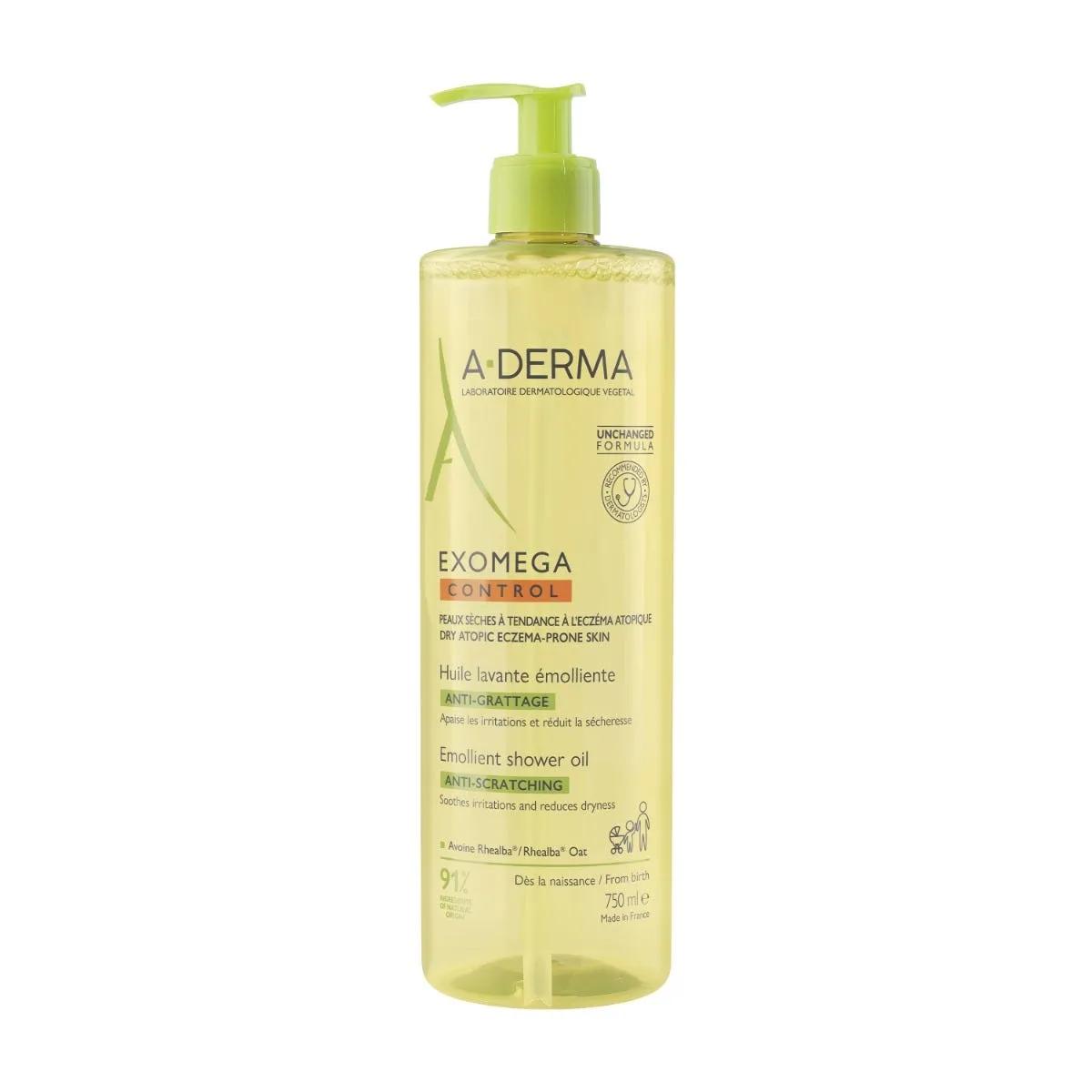 A-Derma Exomega Control Olio Lavante Per Pelle Secca e a Tendenza Atopica 750 ml