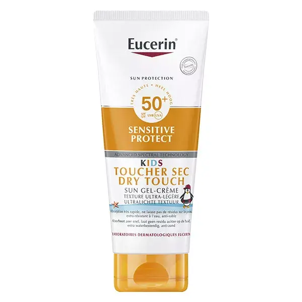 Eucerin Sun Sensitive Protect Kids Gel-Crème Toucher Sec SPF50+ 200ml