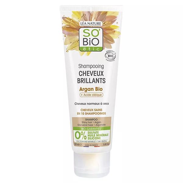 So'Bio Étic Cheveux Brillants Shampoing Argan & Acide Oléique Bio 250ml