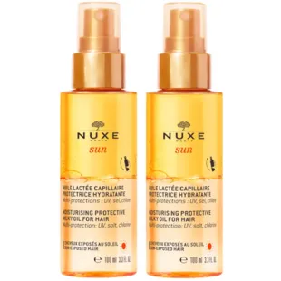 Nuxe Sun Óleo-Leite Hidratante Protetor Capilar 2x100 ml