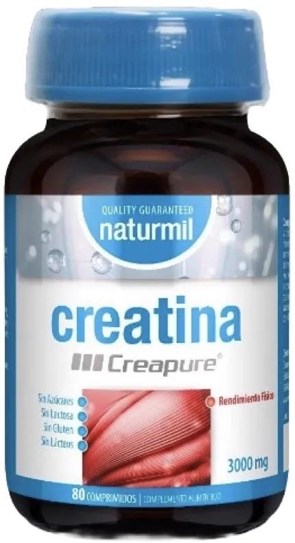 Dietmed Naturmil Créatine Creapure 3000 mg 80 comprimés