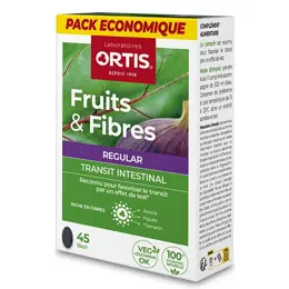 Ortis Transit Intestinal Fruits & Fibres Regular Pack Eco 45 comprimés