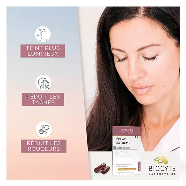 Biocyte Eclat Extrême Beauté Anti-Tâche & Rougeurs 40 gélules