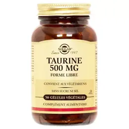 Solgar Taurine 500mg 50 gélules végétales