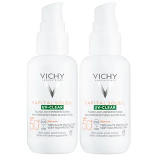 Vichy Capital Soleil UV Clear Daily Photoprotective Fluid SPF50 2x40 ml