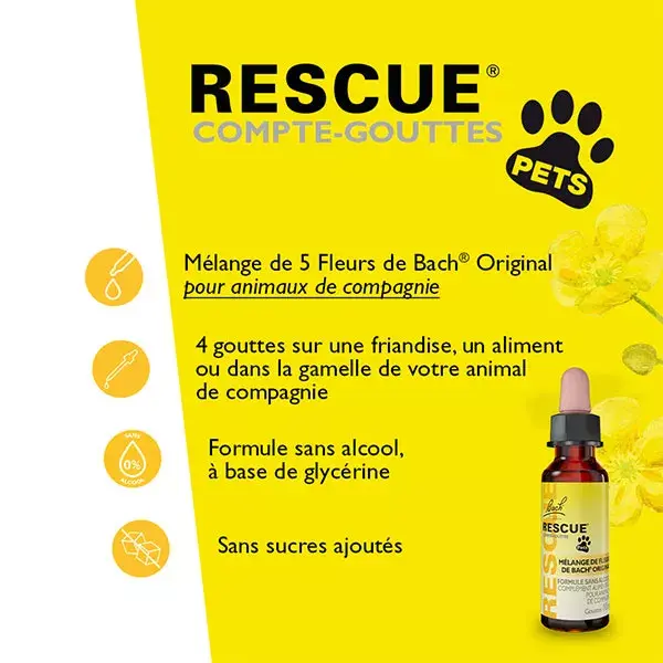 Fleurs de Bach Rescue Remedy Pet Drops 10ml