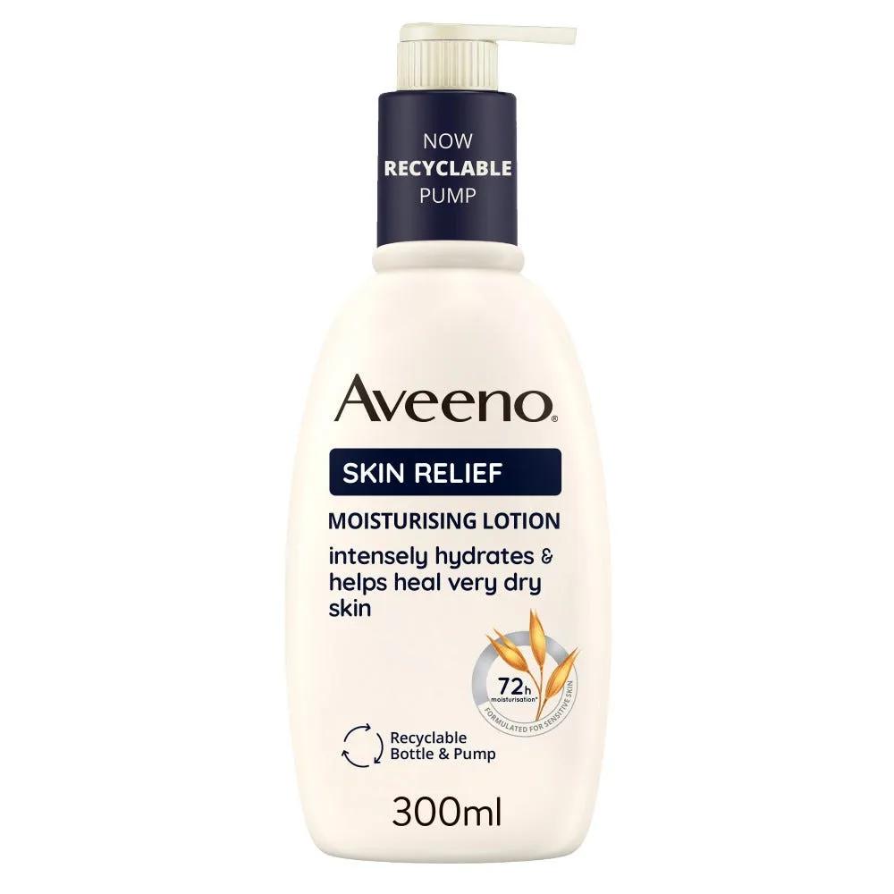 Aveeno Skin Relief Crema Corpo Nutriente Per Pelle Secca e Sensibile All'Avena Prebiotica 300 ml