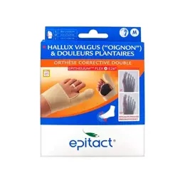 Epitact Hallux Valgus et Douleurs Plantaires Orthèse Corrective Double Pied Droit T.M