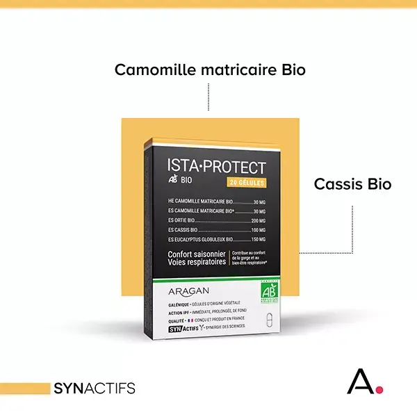 Aragan - Synactifs - IstaProtect® BIO - Respiration - Camomille - 20 gélules