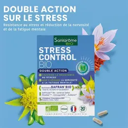 Santarome Bio - Stress Control Bio - Déstresse - Safran - 30 gélules